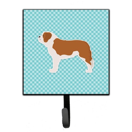 Micasa Saint Bernard Checkerboard Blue Leash or Key Holder MI224846